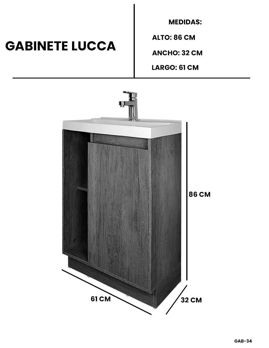 Mueble para baño Lucca de MDF armable 8