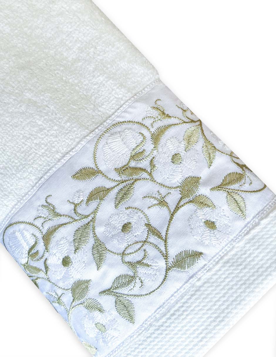 Toalla de baño Raya Rosas de algodón 2