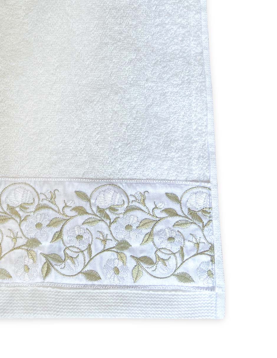 Toalla de baño Raya Rosas de algodón 3