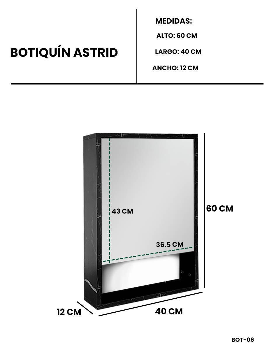 Mueble para baño Astrid de melamina armable 6