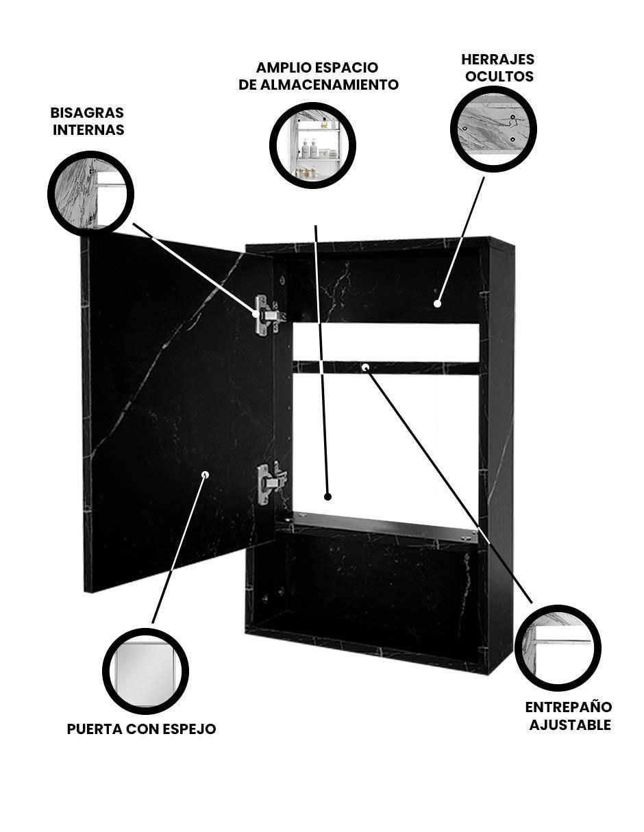 Mueble para baño Astrid de melamina armable 5