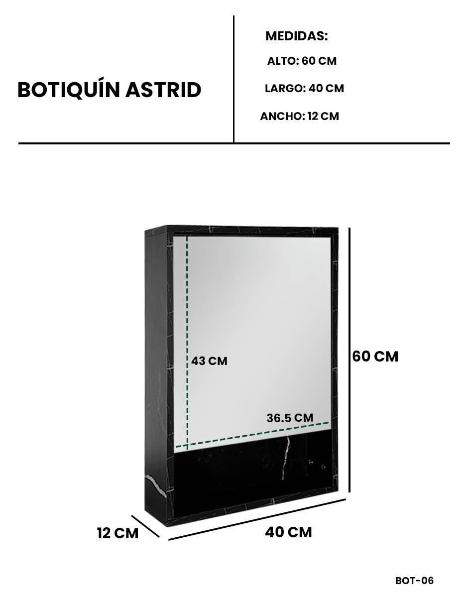 Mueble para baño Astrid de melamina armable 7