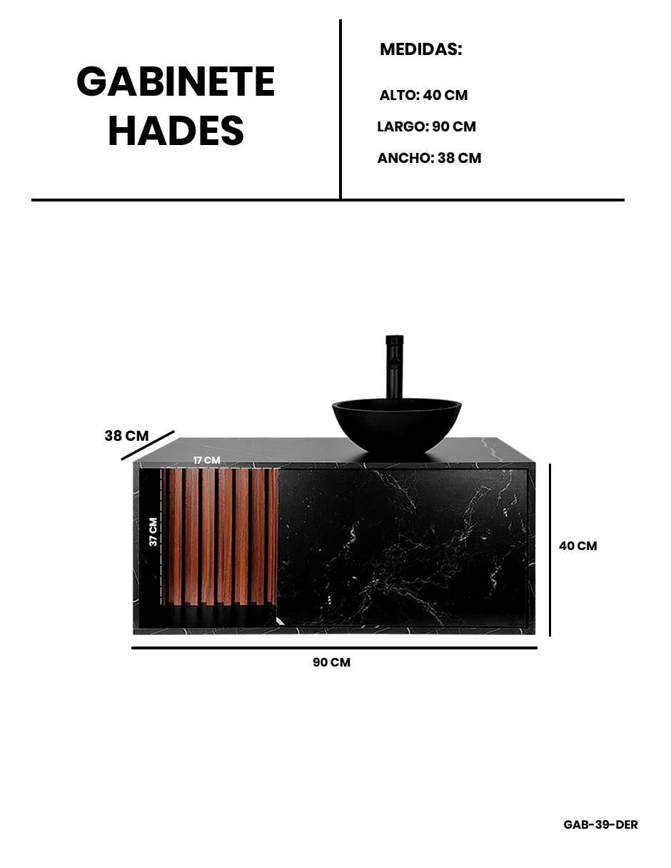 Mueble para baño armable Hades melamina 9