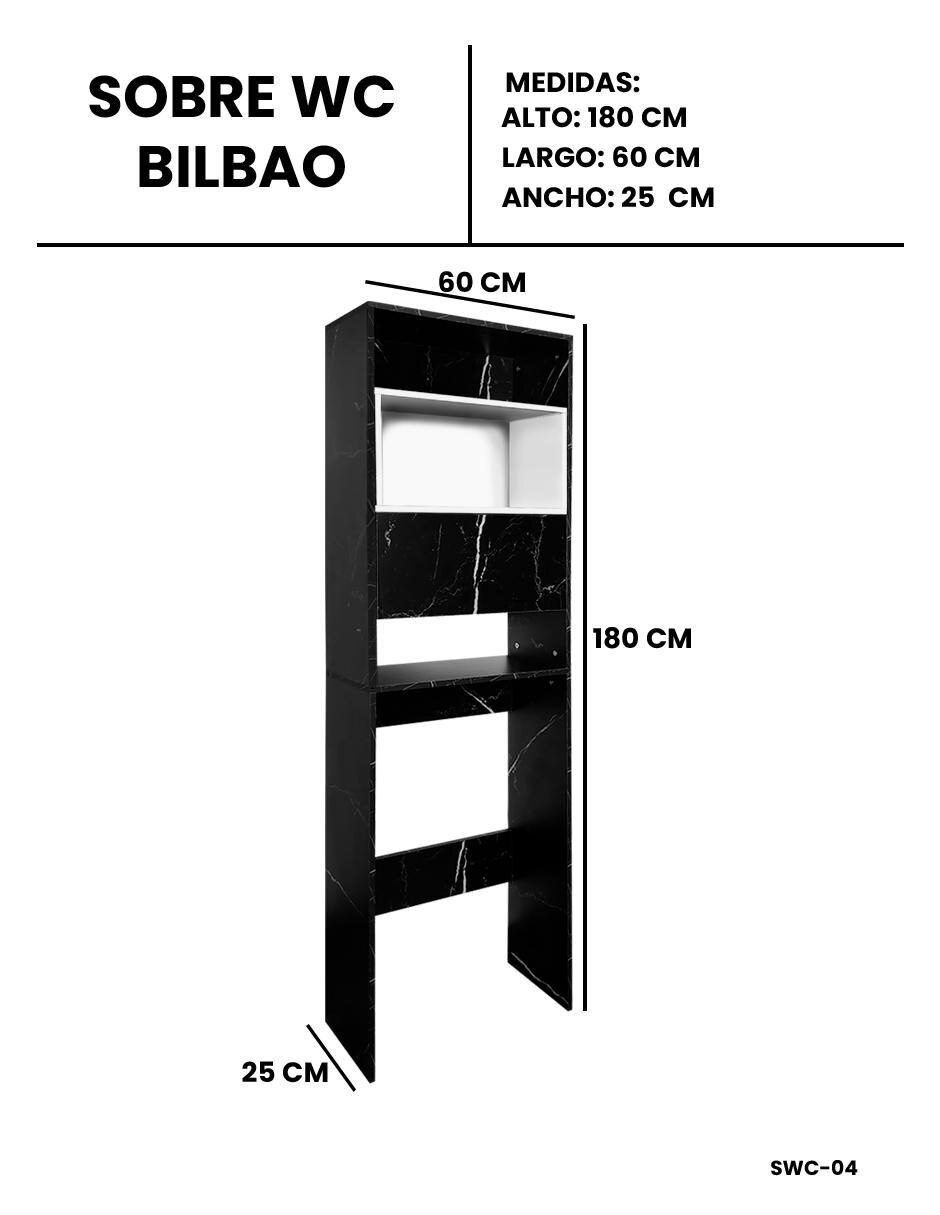 Mueble para baño armable Bilbao MDF 6