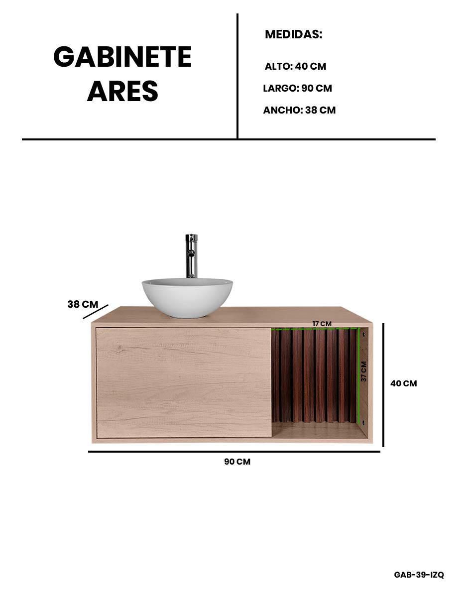 Mueble para baño armable Ares melamina 8