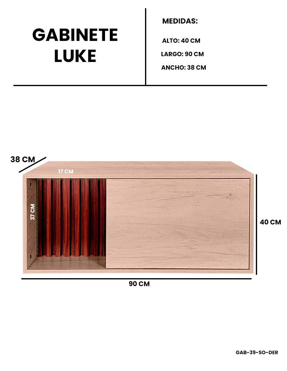 Mueble para baño Luke de melamina armable 8