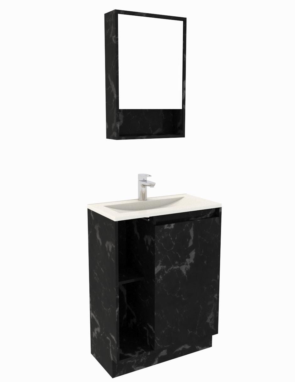 Mueble para baño armable Madrid melamina 4