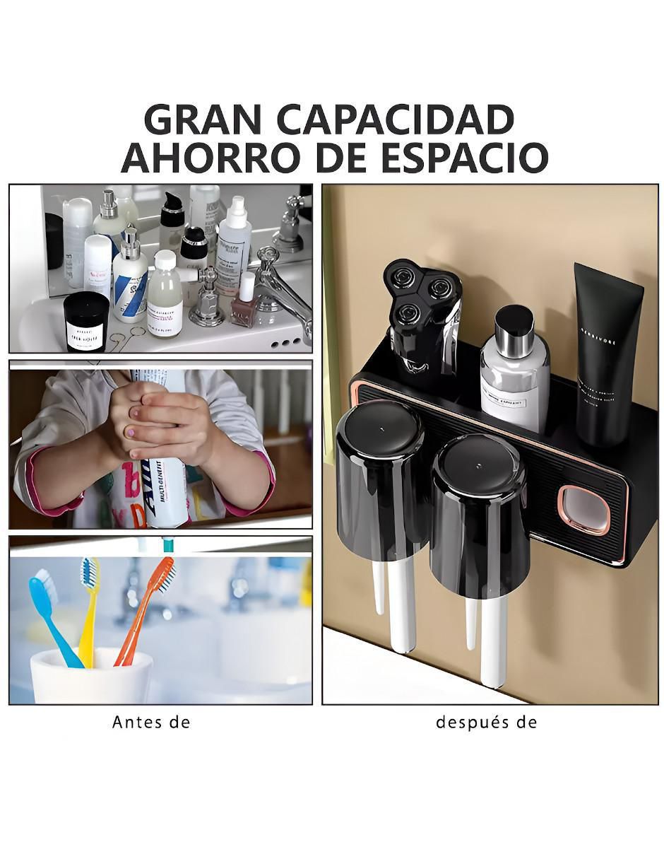 Porta cepillo de dientes 3 compartimentos 3