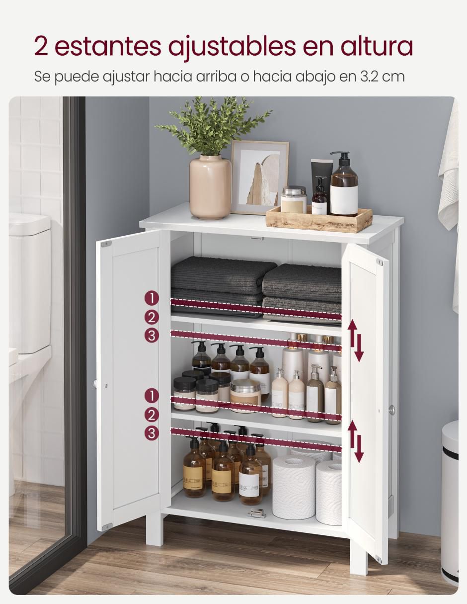 Mueble para baño Vasagle Helan de MDF armable