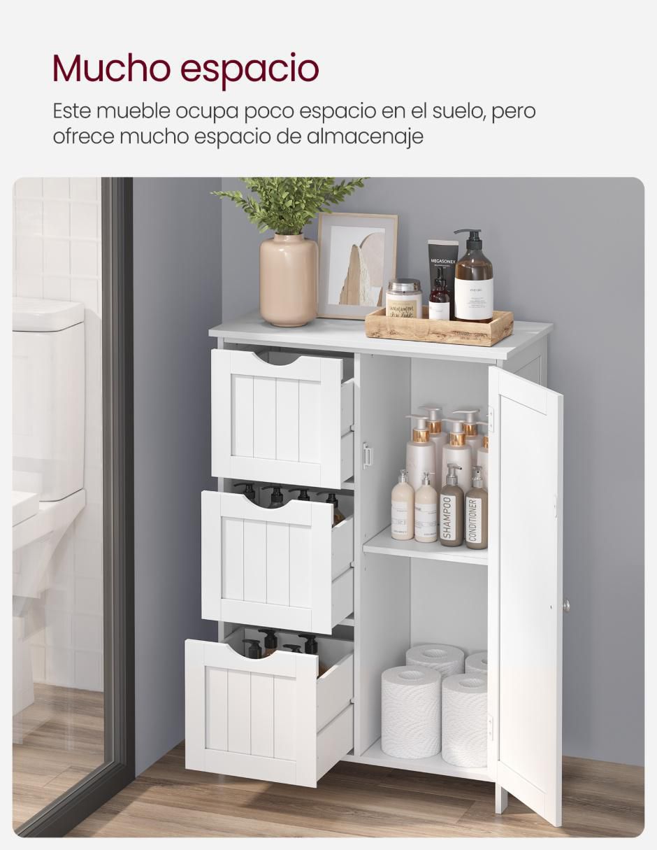 Mueble para baño Vasagle Sofie de MDF armable