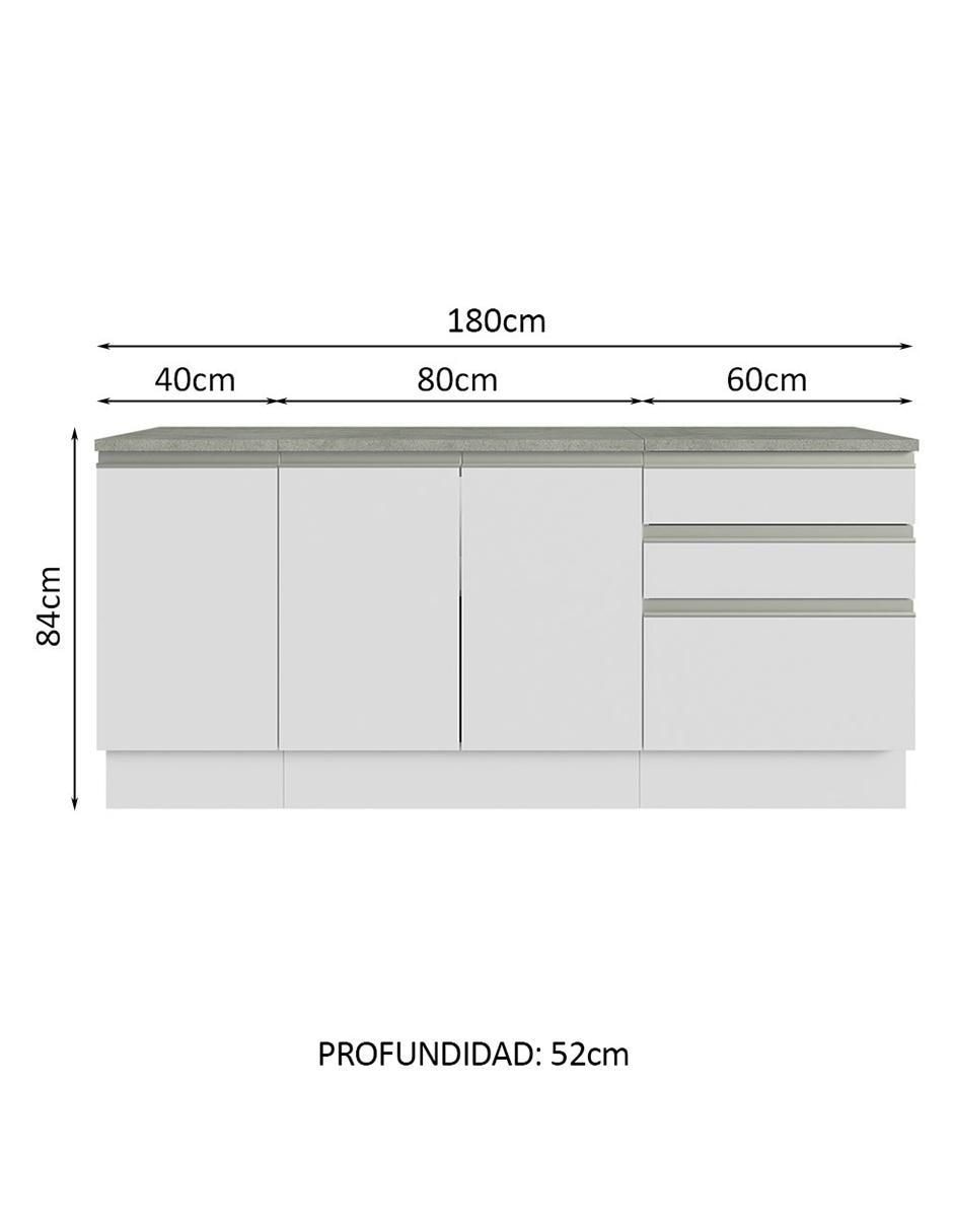 Mueble para baño de melamina armable 11