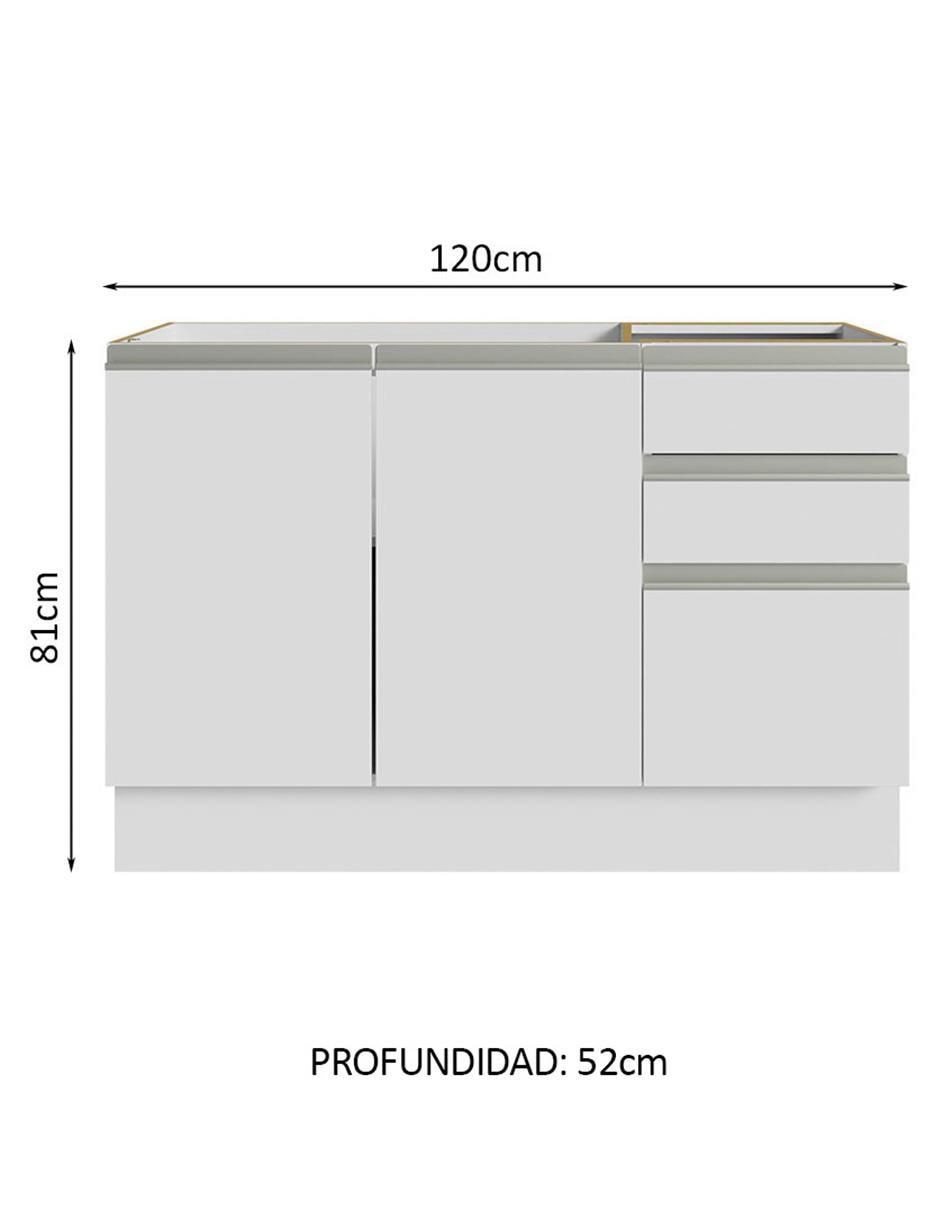Mueble para baño de melamina armable 10