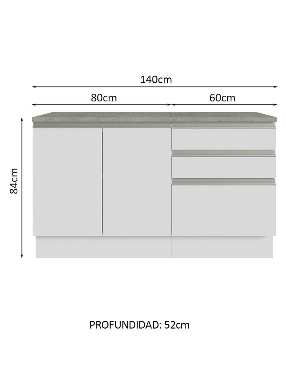 Mueble para baño de melamina armable 11