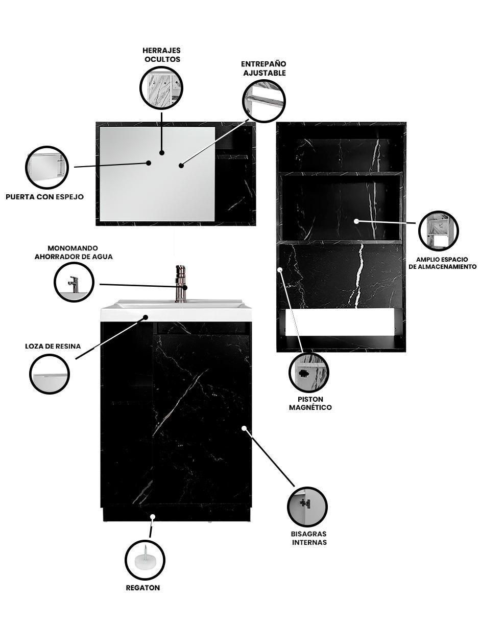 Mueble para baño armable Viena MDF 5
