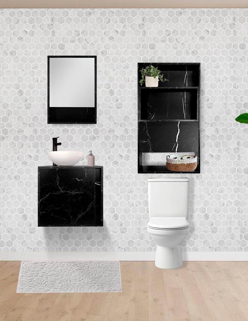 Mueble para baño armable Montreal melamina 4