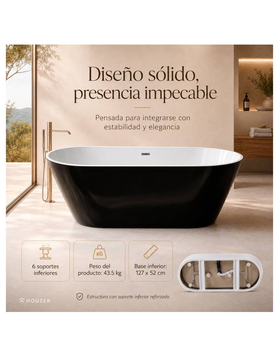 Tina rack & pack de fibra de vidrio