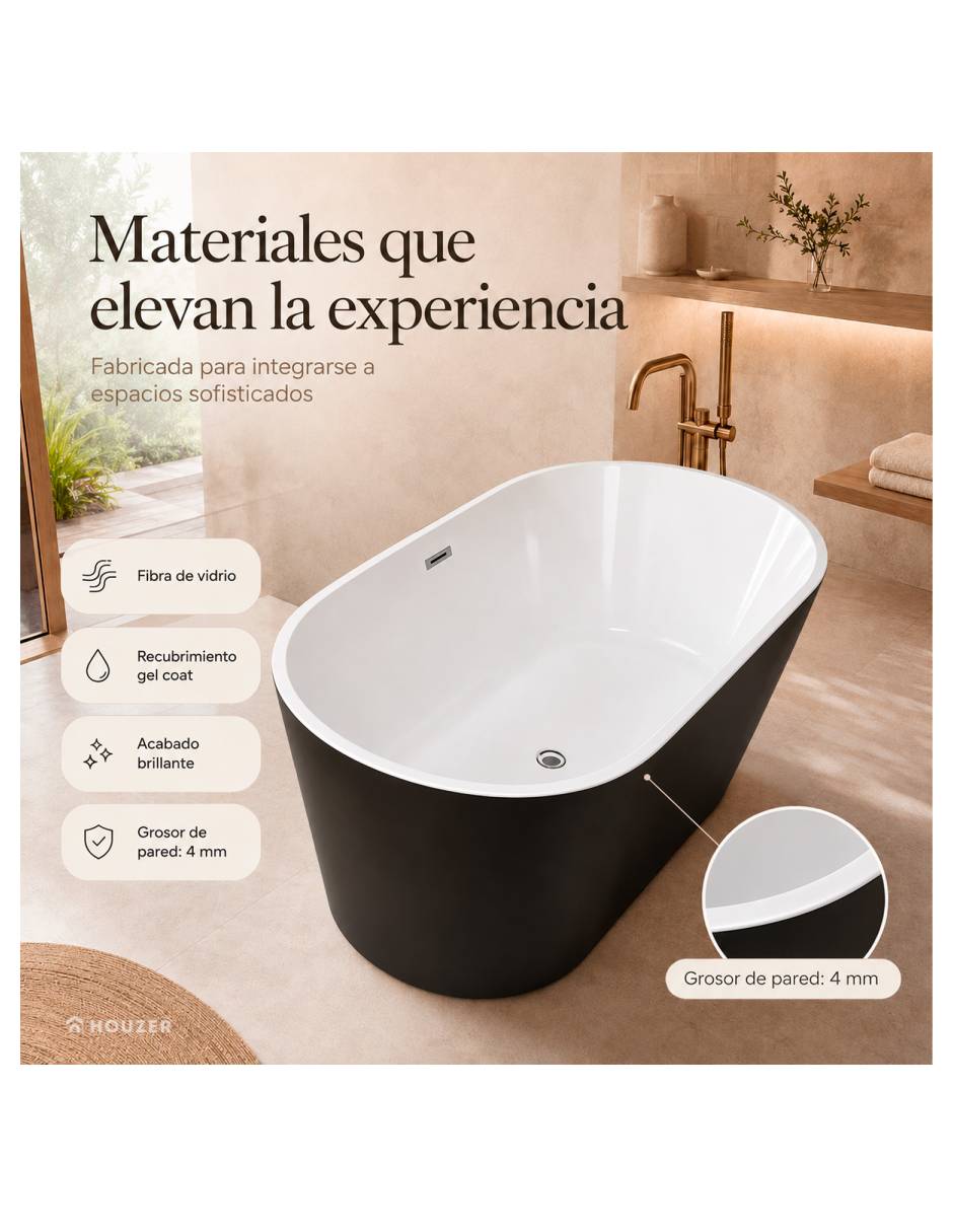 Tina rack & pack de fibra de vidrio