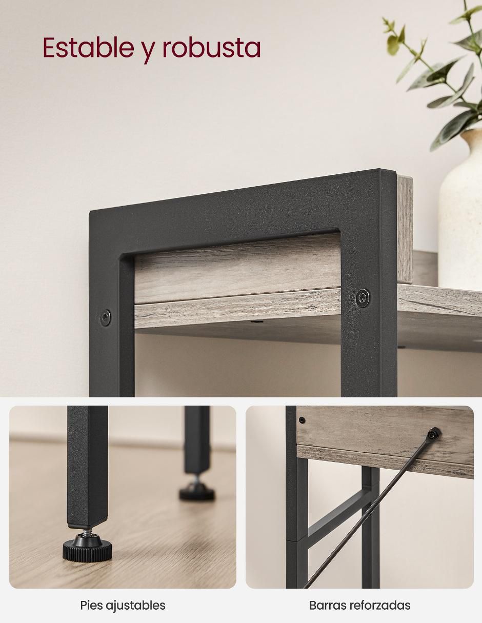 Repisa armable Songmics Home Barnet de madera con metal
