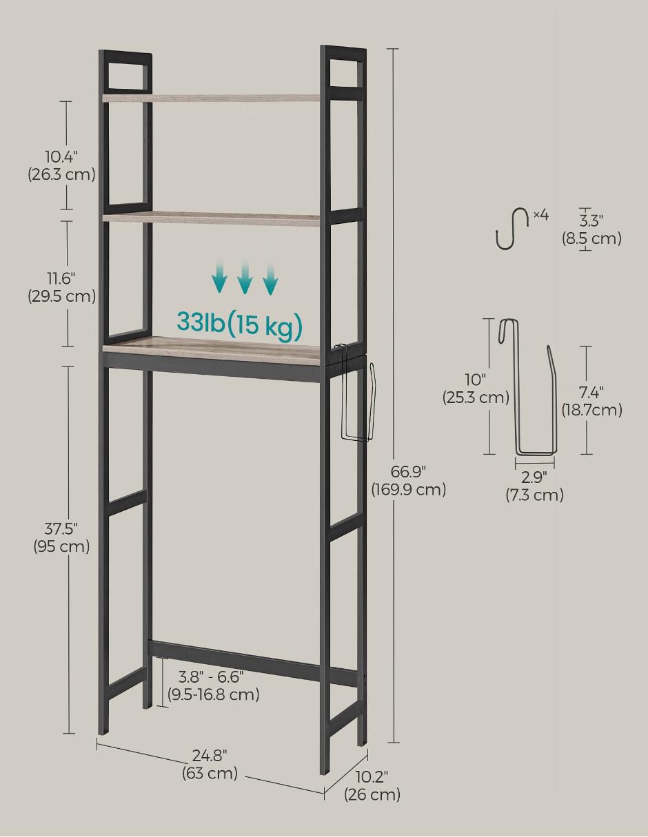 Estante de bambú Bambou MBTS012W01 4