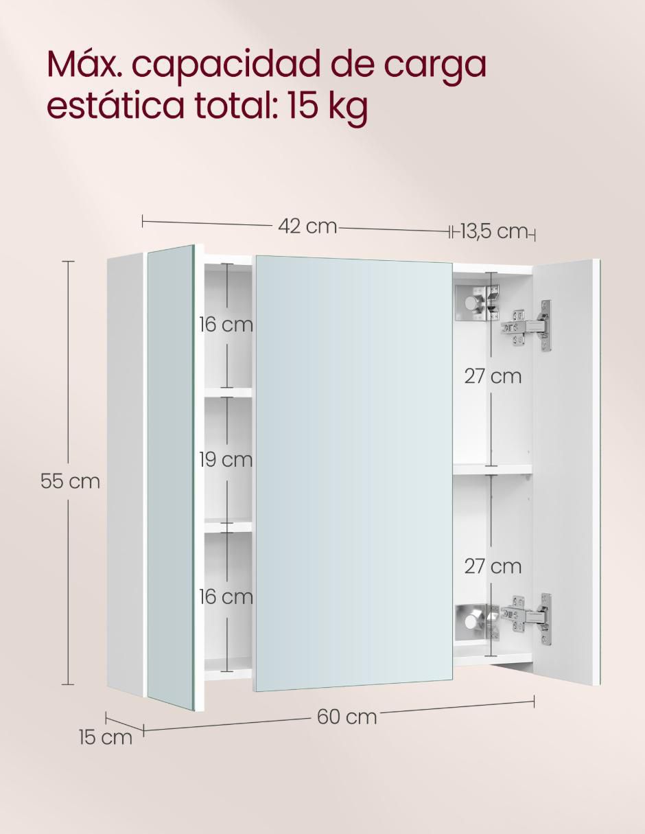 Organizador de baño armable Kailyn 4