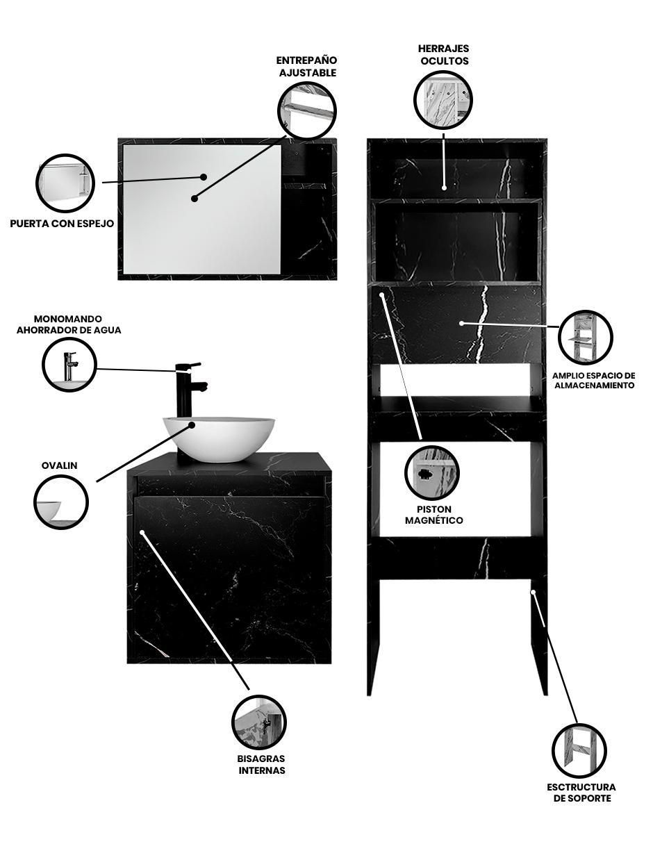 Mueble para baño armable ARGEL melamina 5