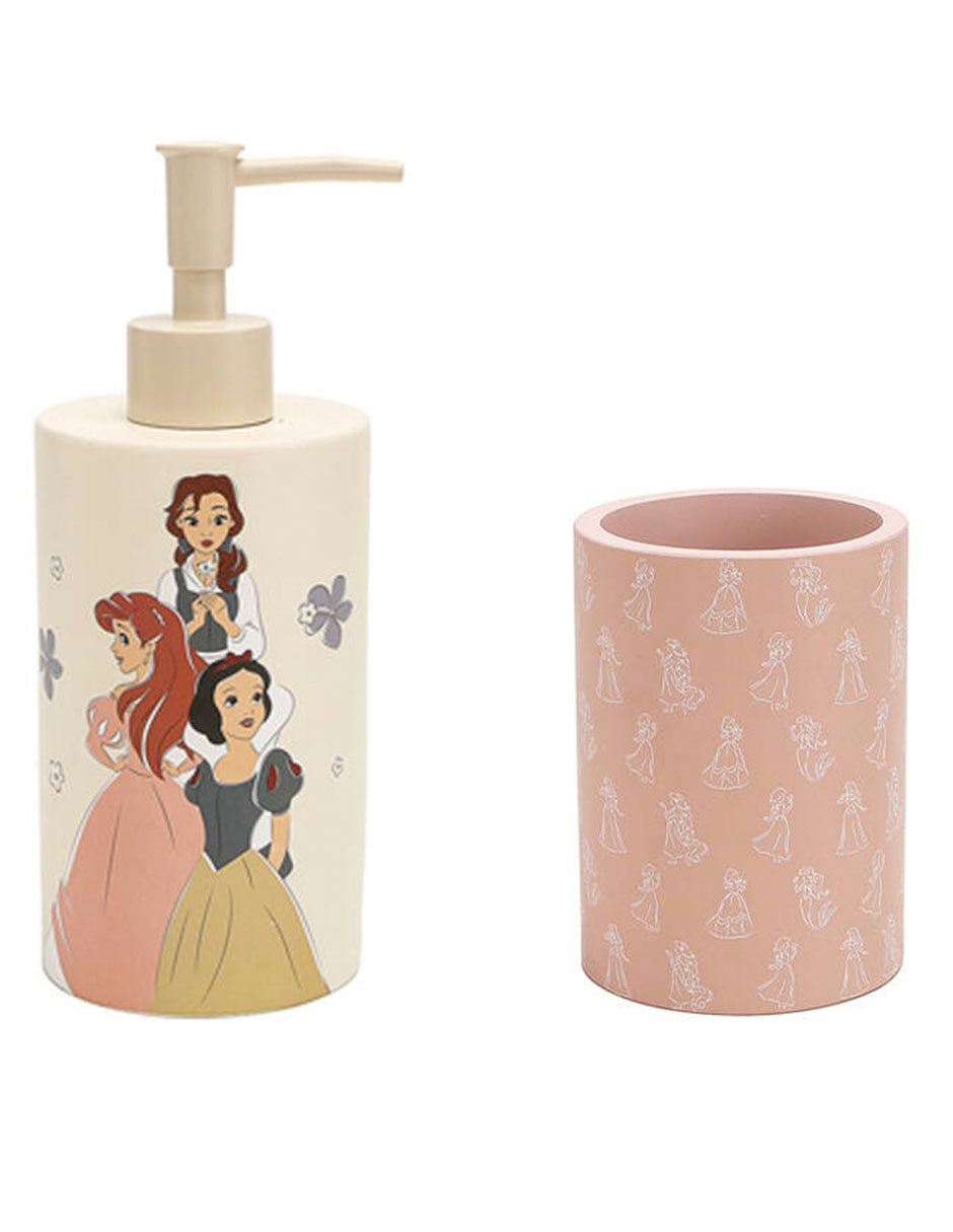 Juego de accesorios para baño Princesas Disney 2 piezas Juego de accesorios para baño Princesas Disney 2 piezas