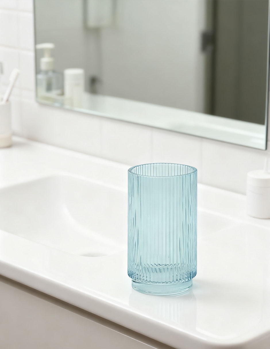 Vaso de baño de vidrio