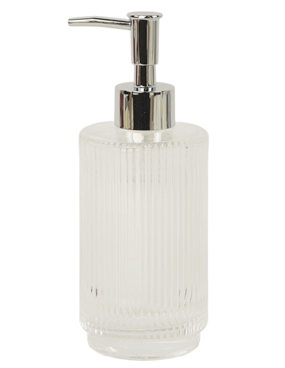 Dosificador jabon Haus Ribbed de vidrio
