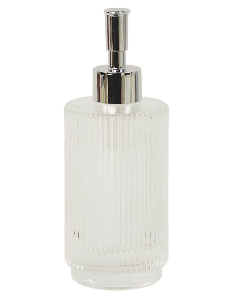 Dosificador jabon Haus Ribbed de vidrio
