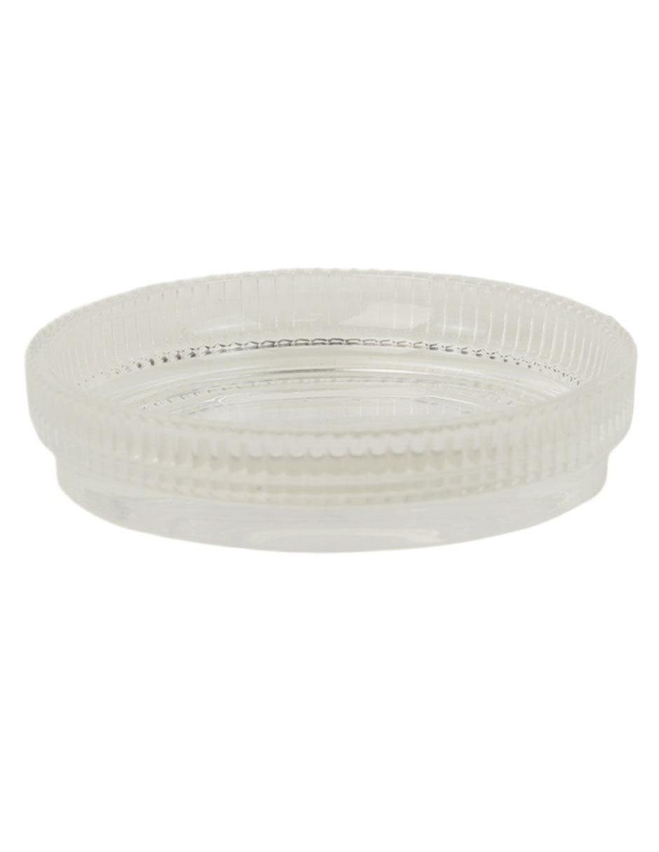 Jabonera Ribbed de vidrio 5