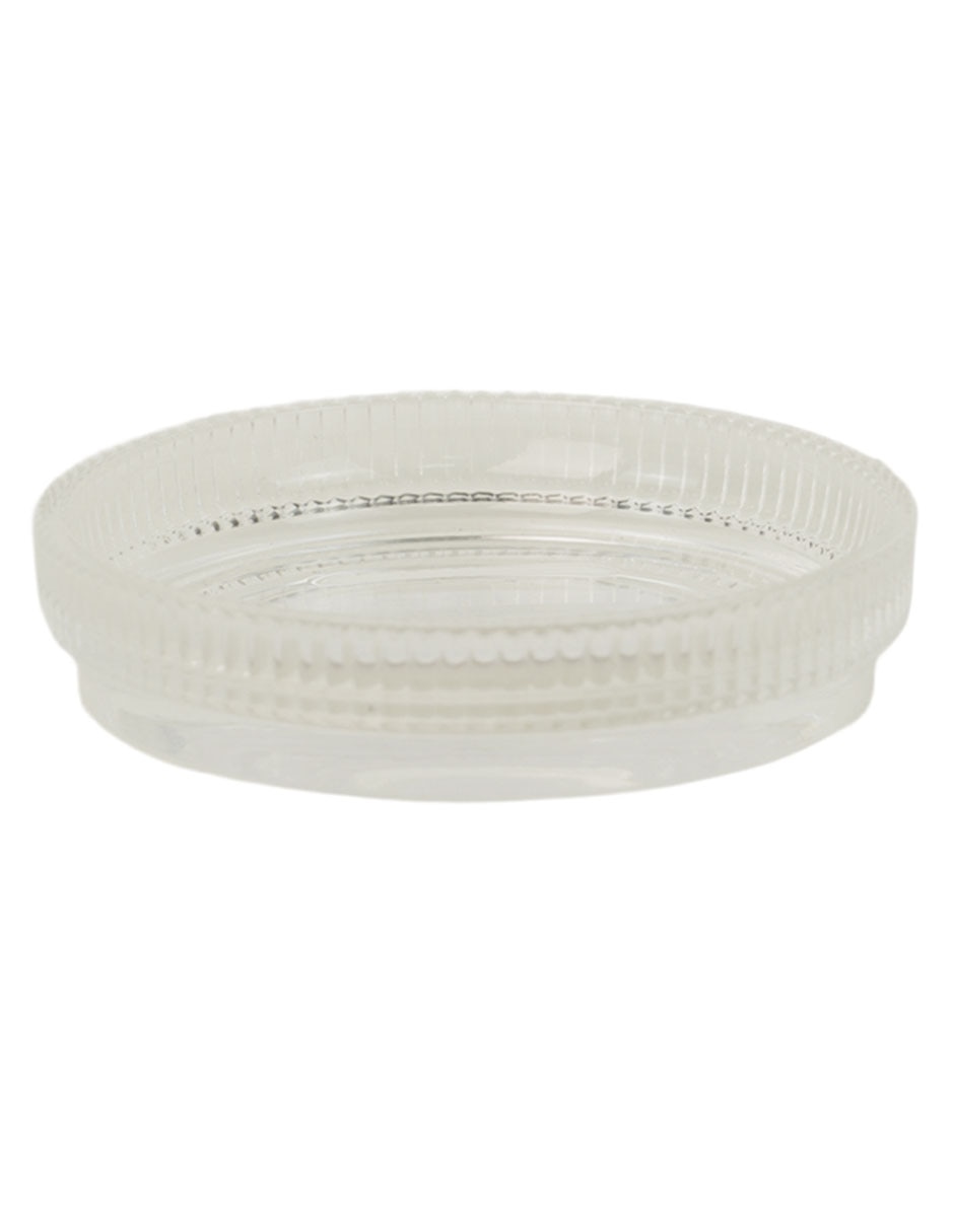 Jabonera Ribbed de vidrio