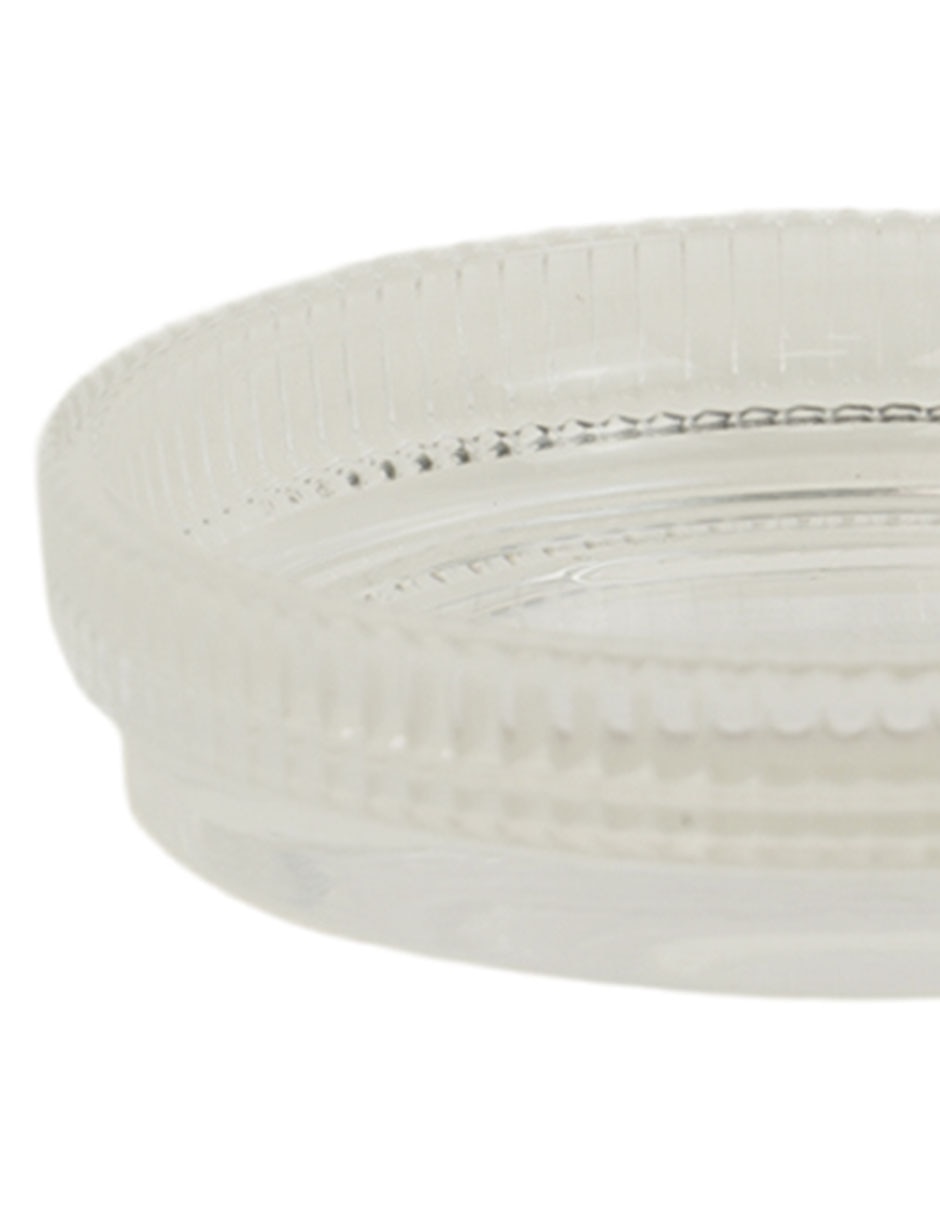 Jabonera Ribbed de vidrio