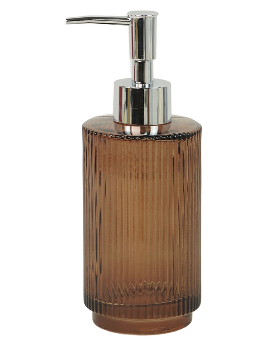 Dosificador jabón Ribbed de vidrio