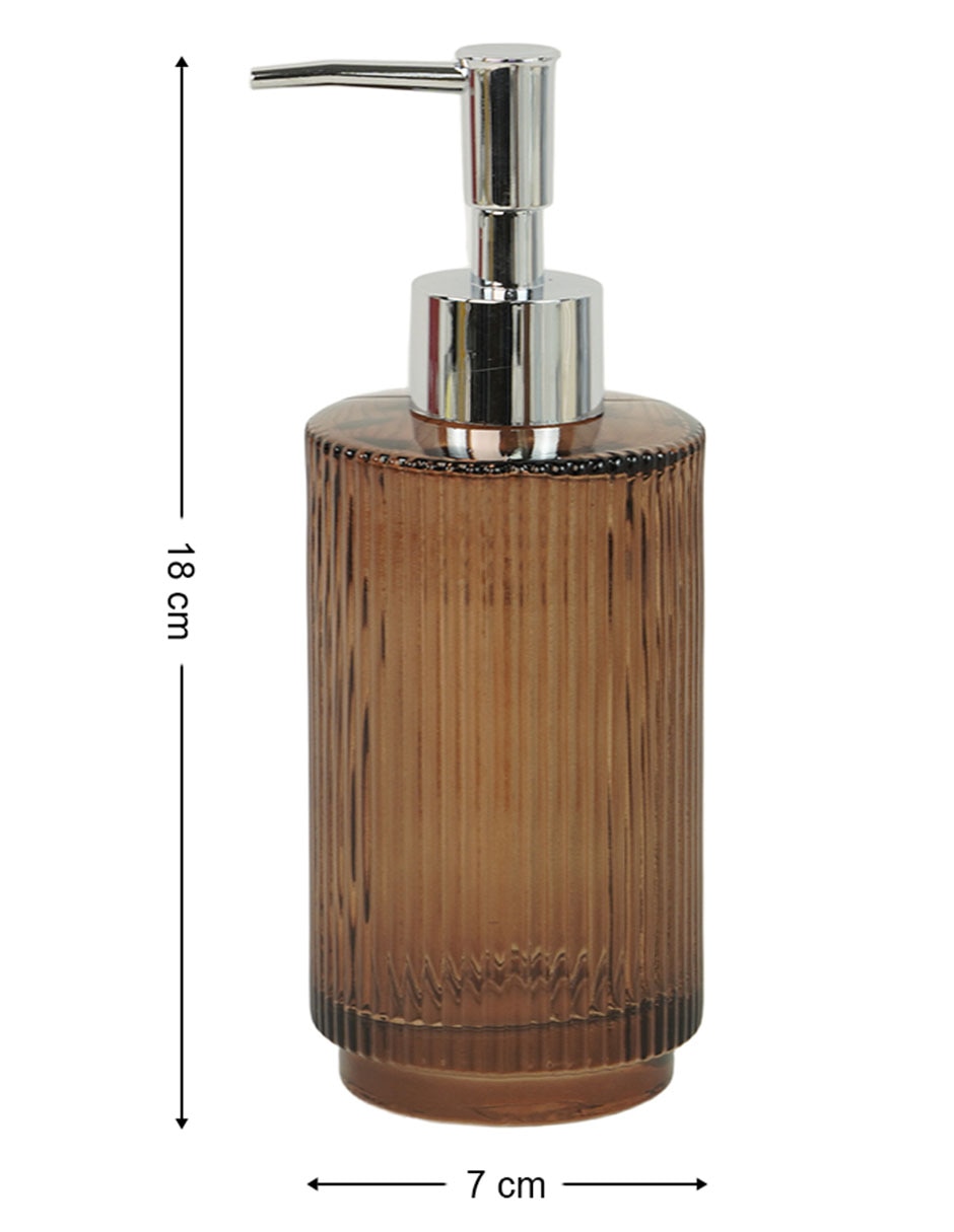 Dosificador jabón Ribbed de vidrio 6