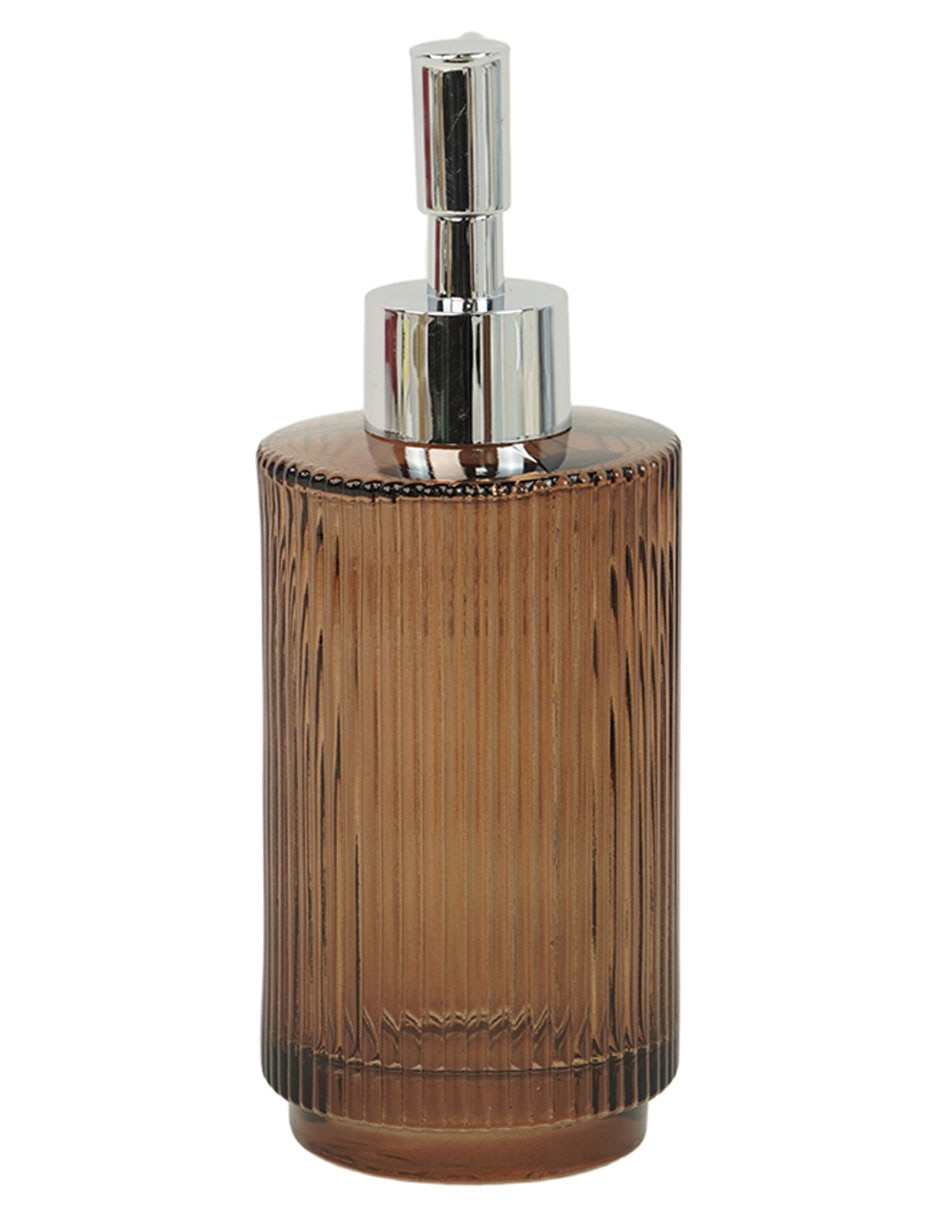 Dosificador jabón Ribbed de vidrio