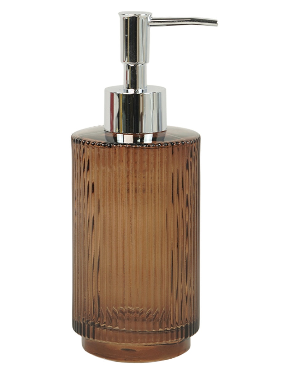 Dosificador jabón Ribbed de vidrio