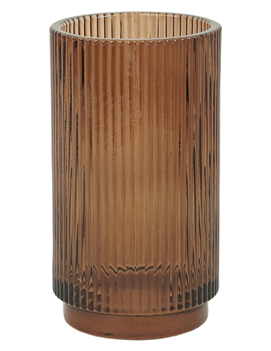 Vaso de baño Ribbed de vidrio