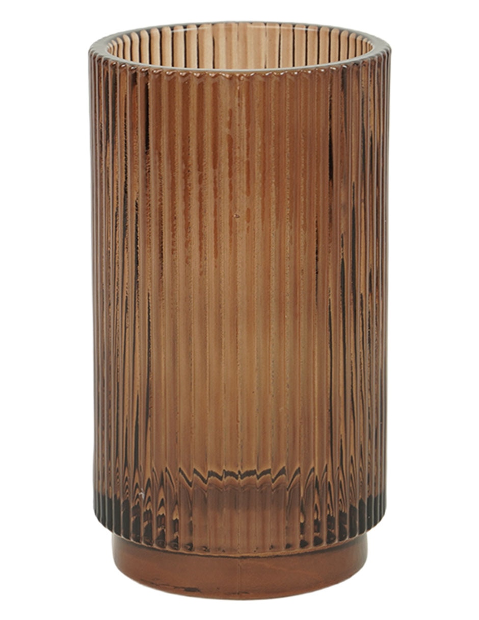 Vaso de baño Ribbed de vidrio 5