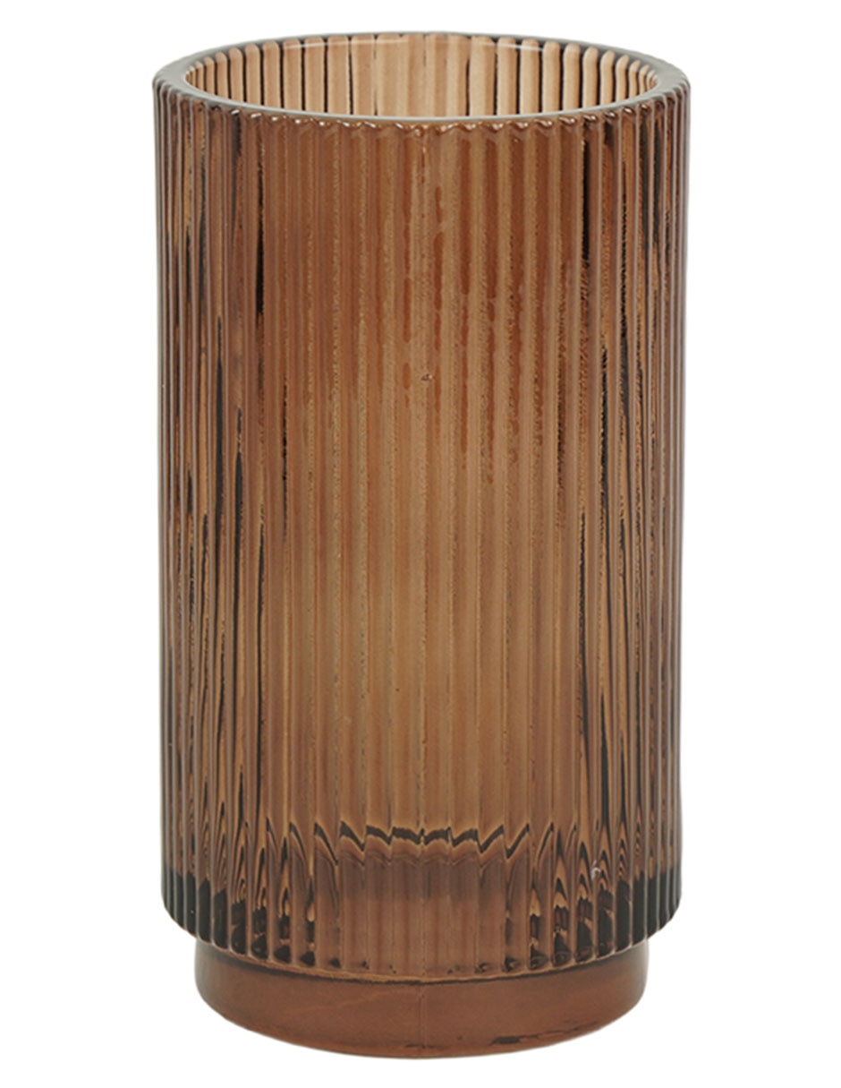 Vaso de baño Ribbed de vidrio