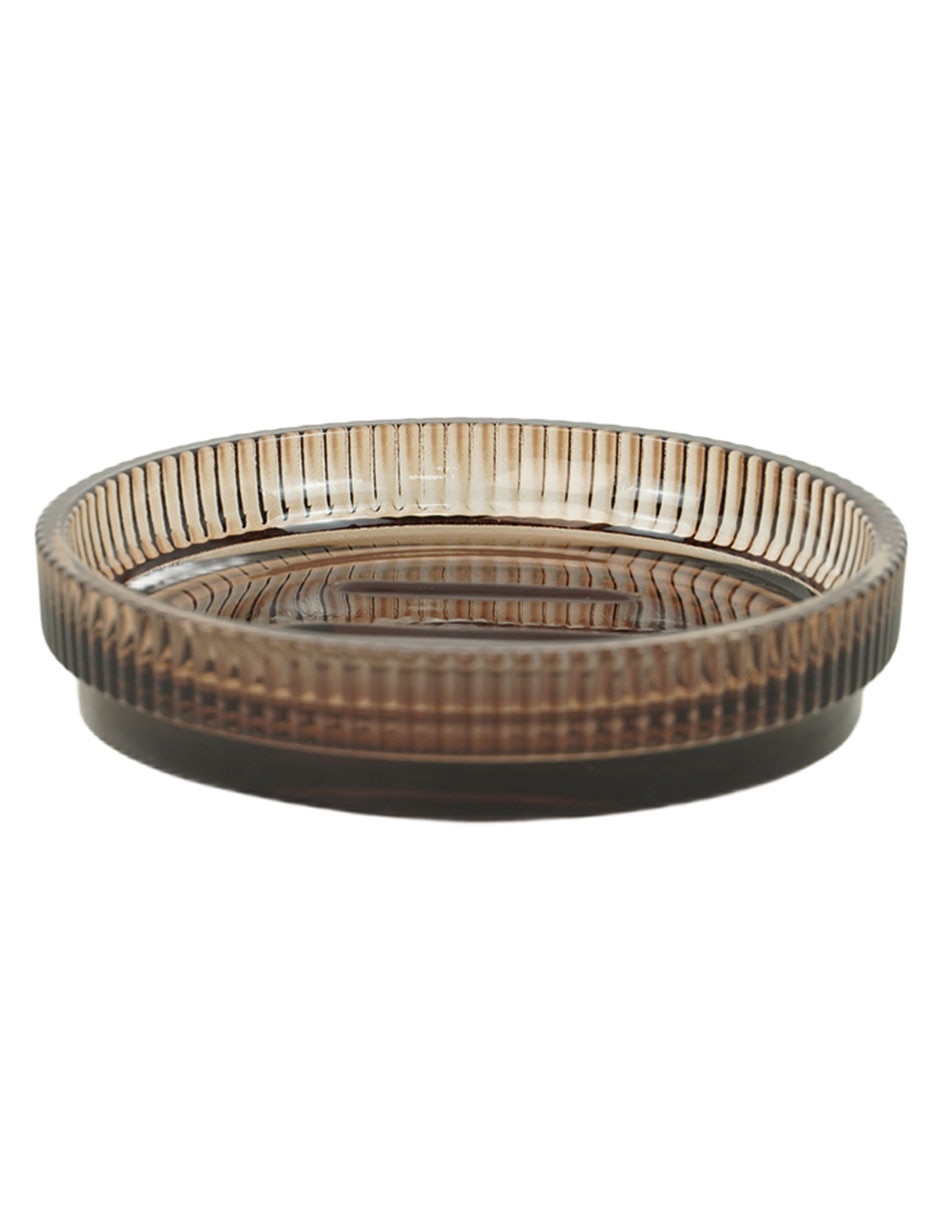 Jabonera Ribbed de vidrio