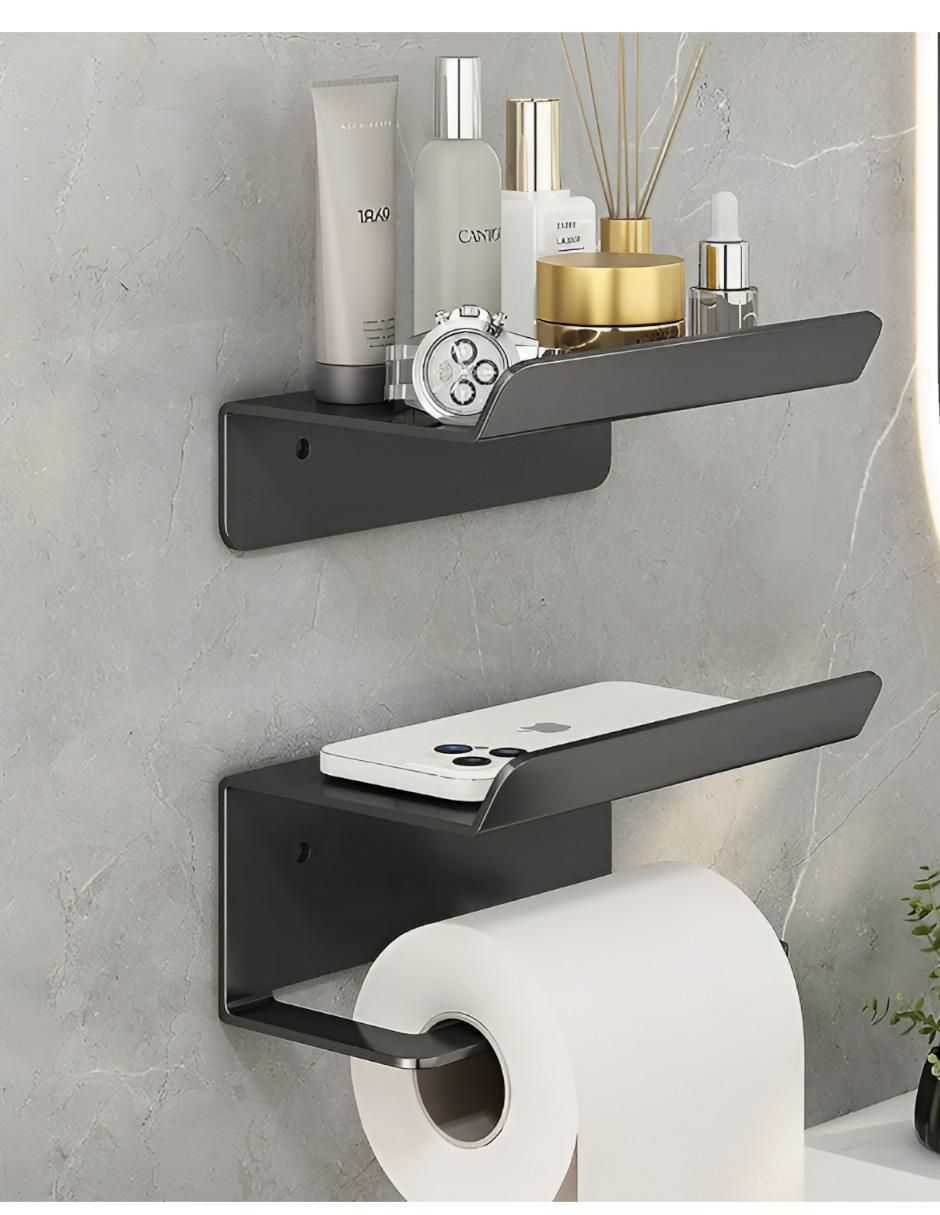 Portarollos de acero inoxidable 1 rollo 2