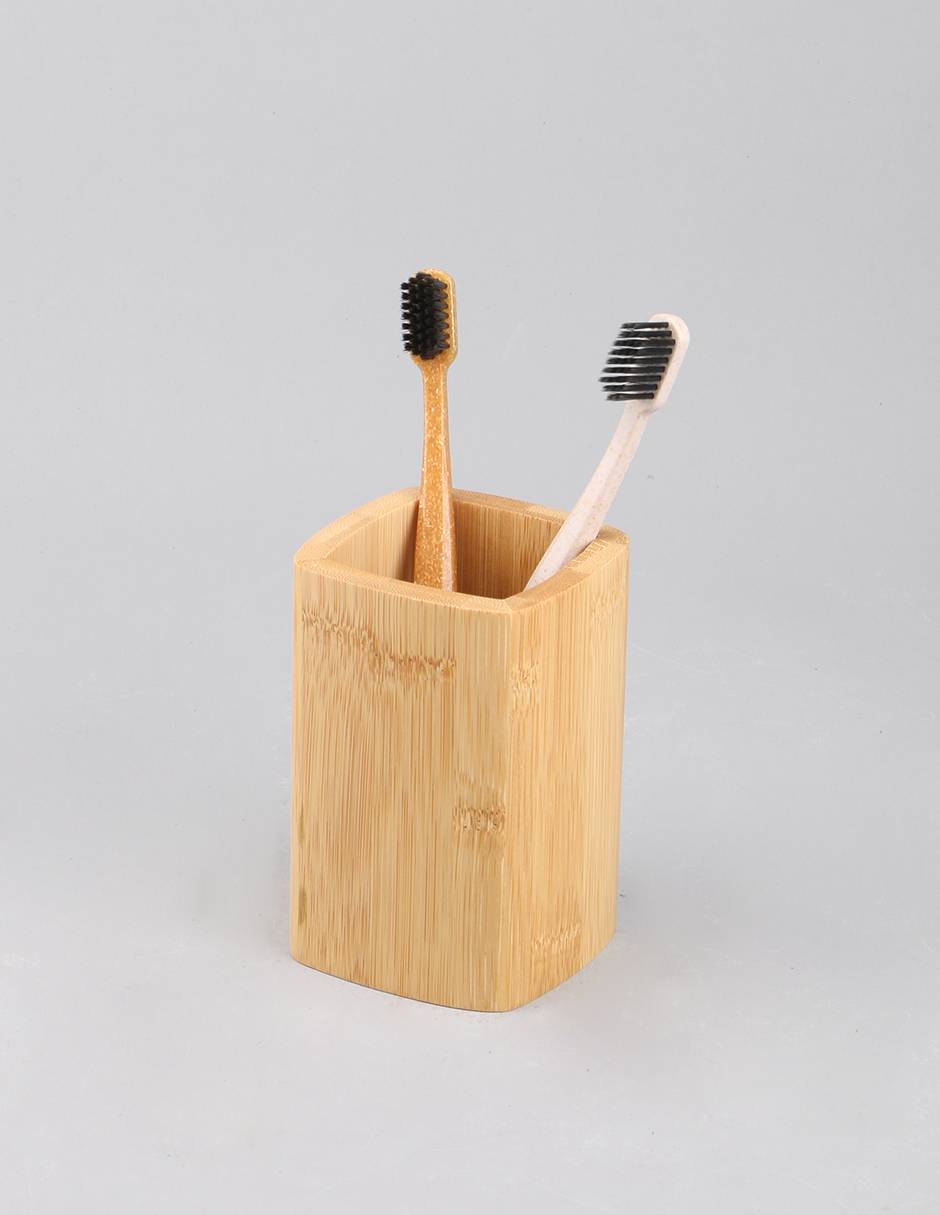 Vaso de baño de bambú 10