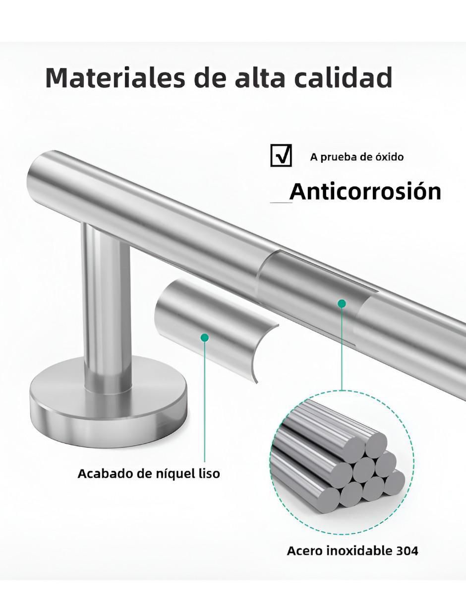 Toallero de pared de acero inoxidable