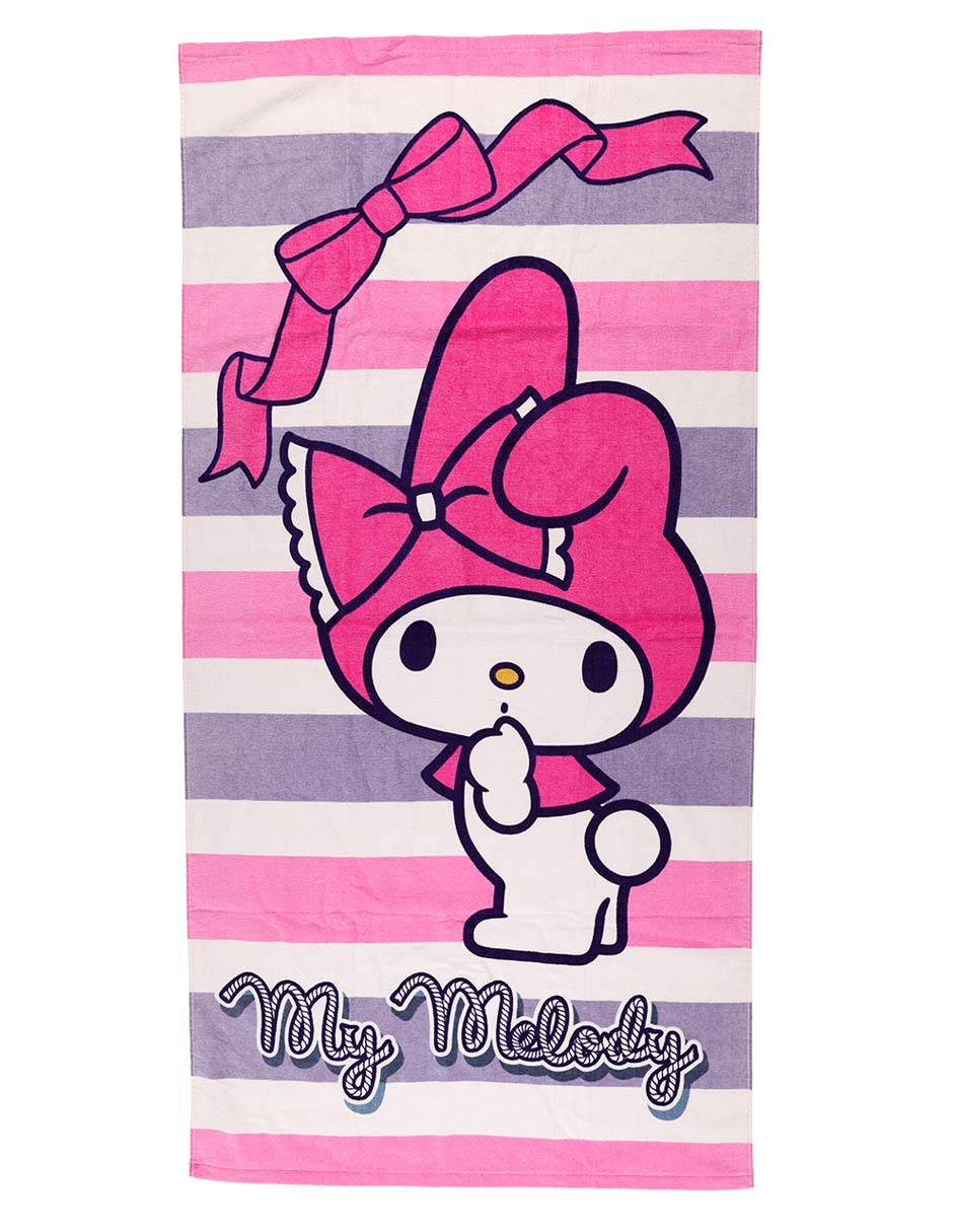 Toalla de playa My Melody Hello Kitty de algodón