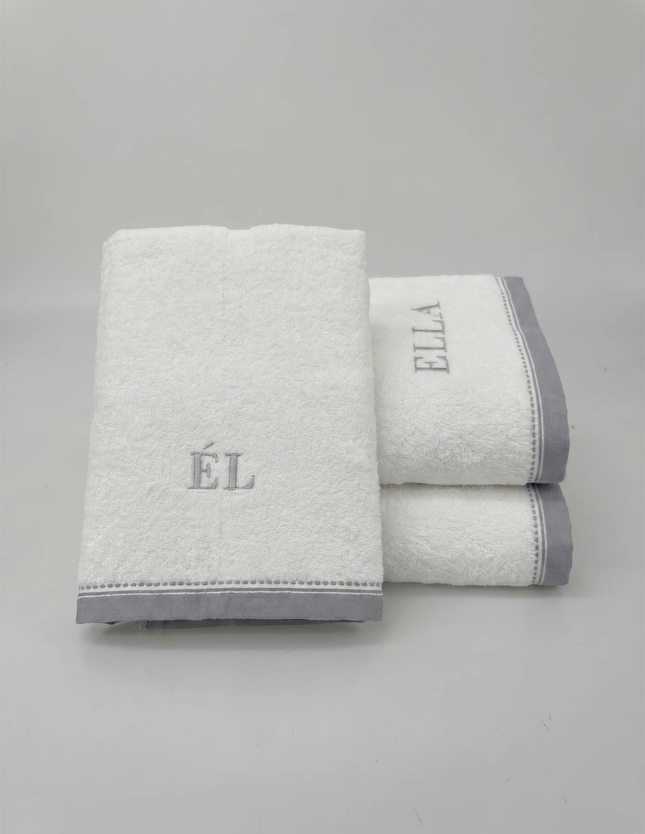 Set De Toallas Ella Y Él De Algodón