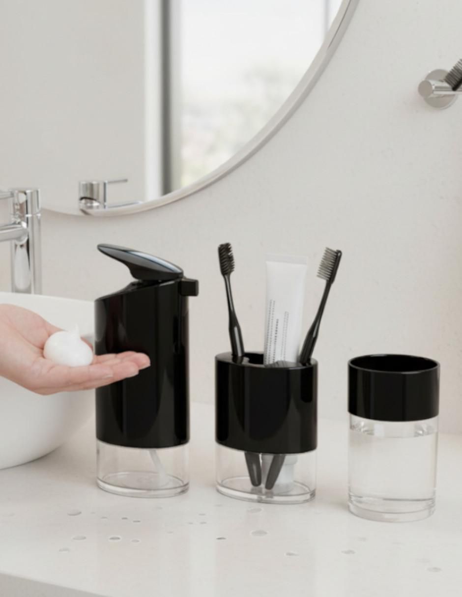 Juego de baño black 5