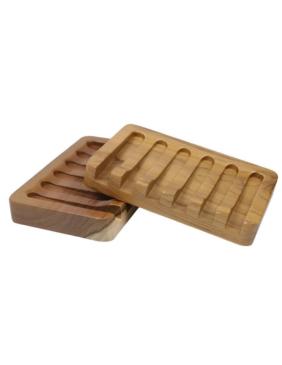 Set jabonera de madera