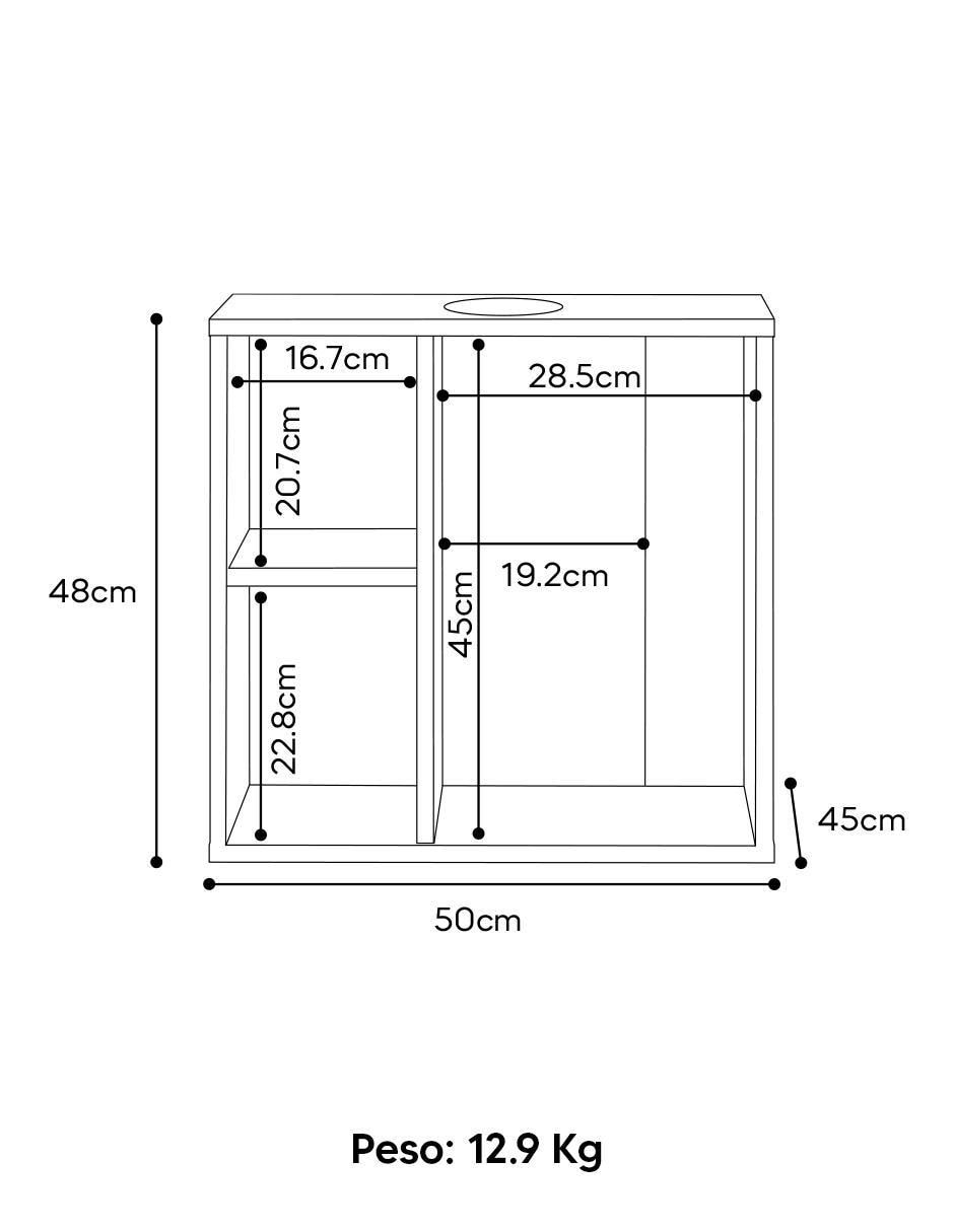 Mueble para baño Mobi Muebles Mendoza MDF