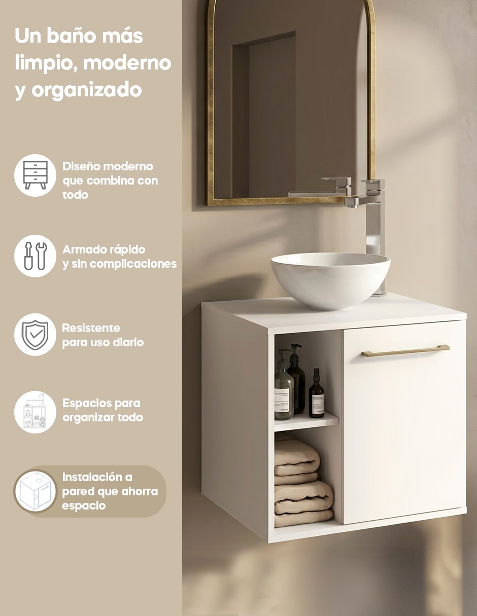 Mueble para baño Mobi Muebles Mendoza MDF