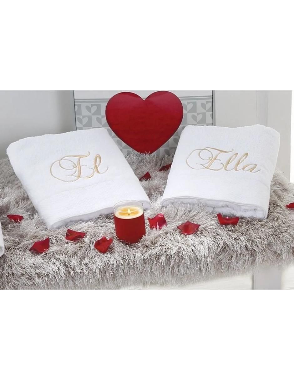 Set de toallas San Valentín de algodón 2
